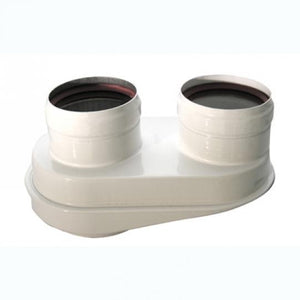 Bosch FC-CA80 Adattatore sdoppiato C53x, Ø80/125 a 80/80; PP rigido bianco 7738113529