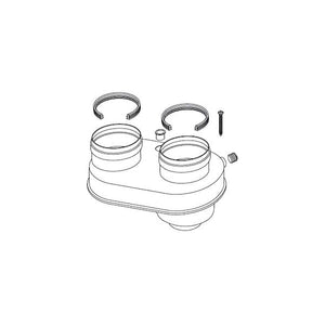 Rinnai Sdoppiatore aria fumi Ø 80/80 con raccogli condensa FOT-HX060-A08