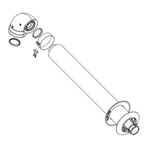 Rinnai Kit scarico fumi coassiale Ø 60/100 FOT-HX060-A07